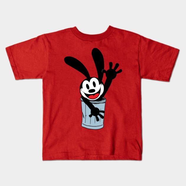 Oswald The Lucky Rabbit is hiding Kids T-Shirt by Kids series